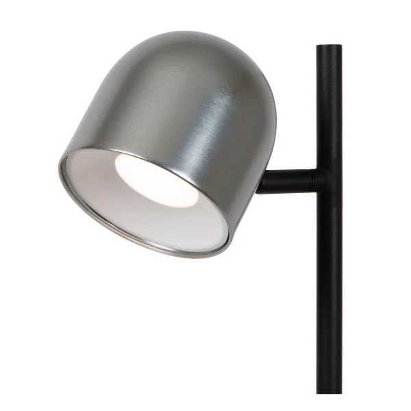 Lucide SKANSKA RECH - Lampadaire Rechargeable Intérieur/Extérieur - Batterie/Piles - Ø 23 cm - LED Dim. - CCT - 1x3W 3000K/6000K - IP44 - Fer gris - détail 1